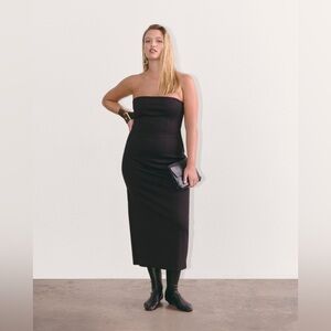 Everlane The Dream Strapless Dress Black Size XL